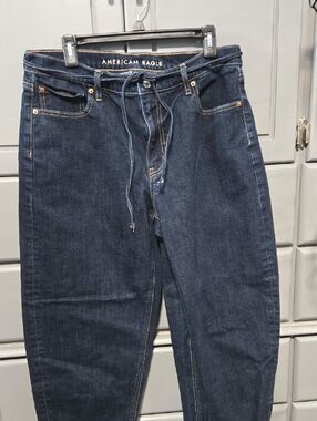 American Eagle Outfitters Men’s Indigo Straight Jeans with Drawstring